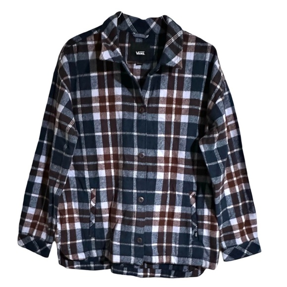 VANS • Eliza II Jacket Shirt Flannel Shacket - Picture 1 of 6
